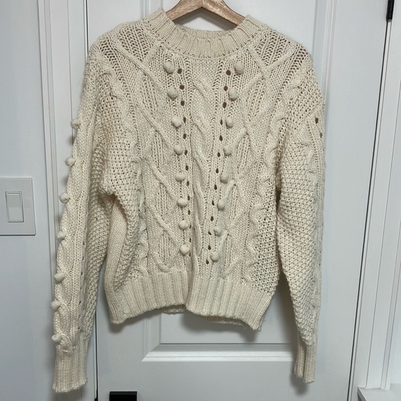 Cozy Cream Cable Knit Sweater - Picture 3 of 11